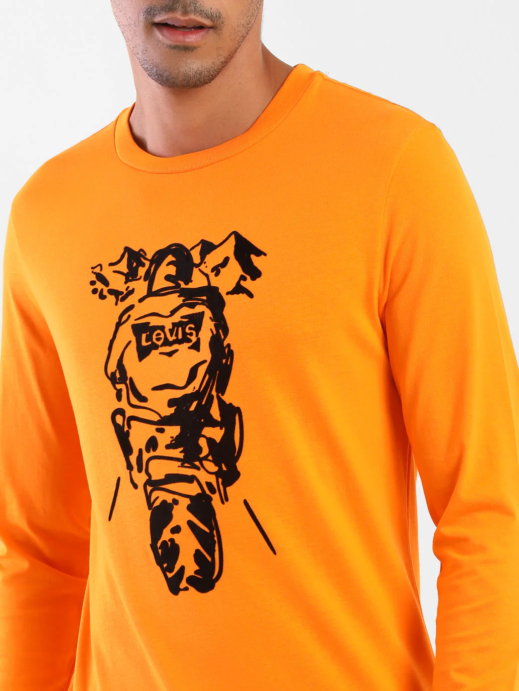 Men's Motorcycle Collection Full-Sleeve Graphic T-shirt - Image 4