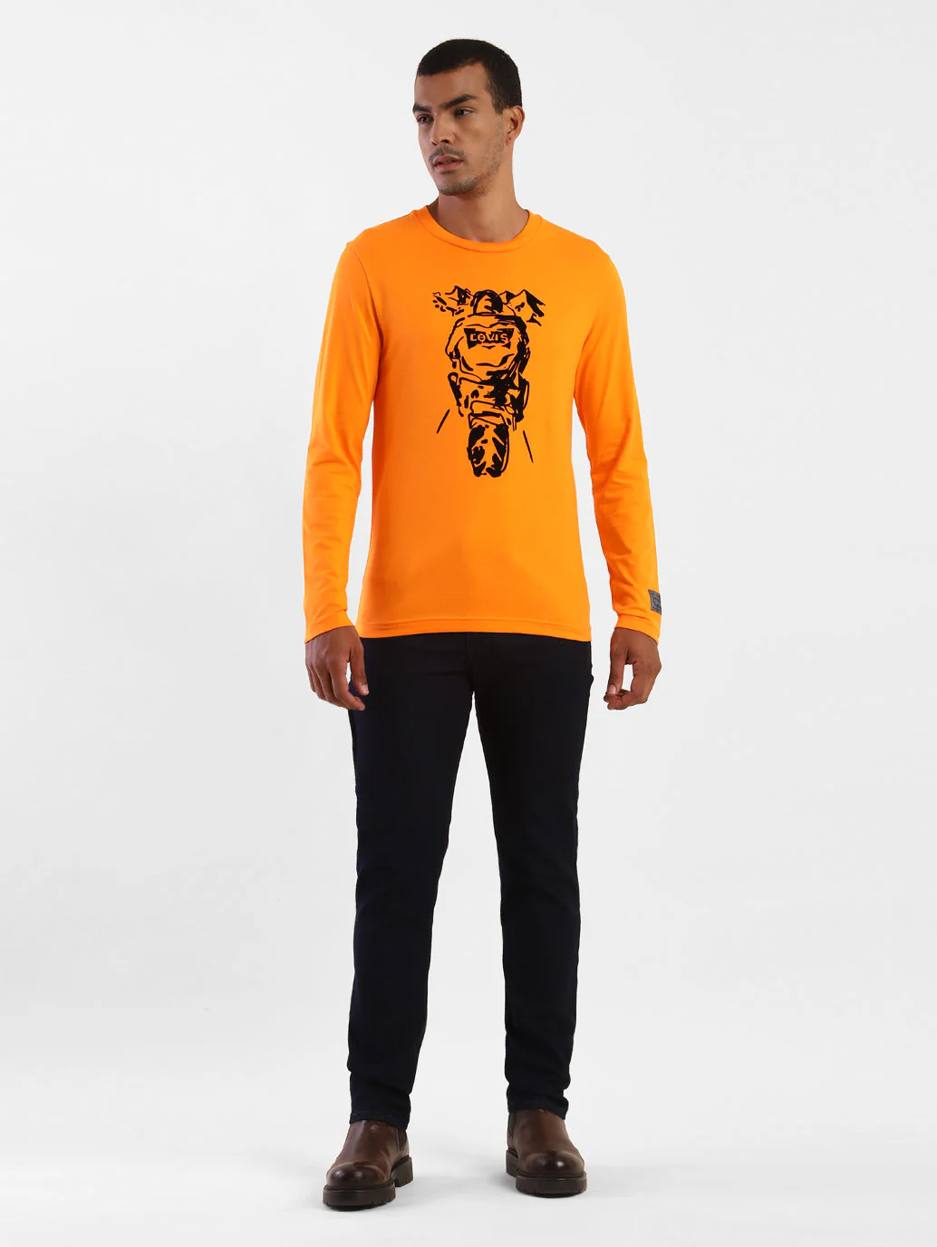 Men's Motorcycle Collection Full-Sleeve Graphic T-shirt - Image 5