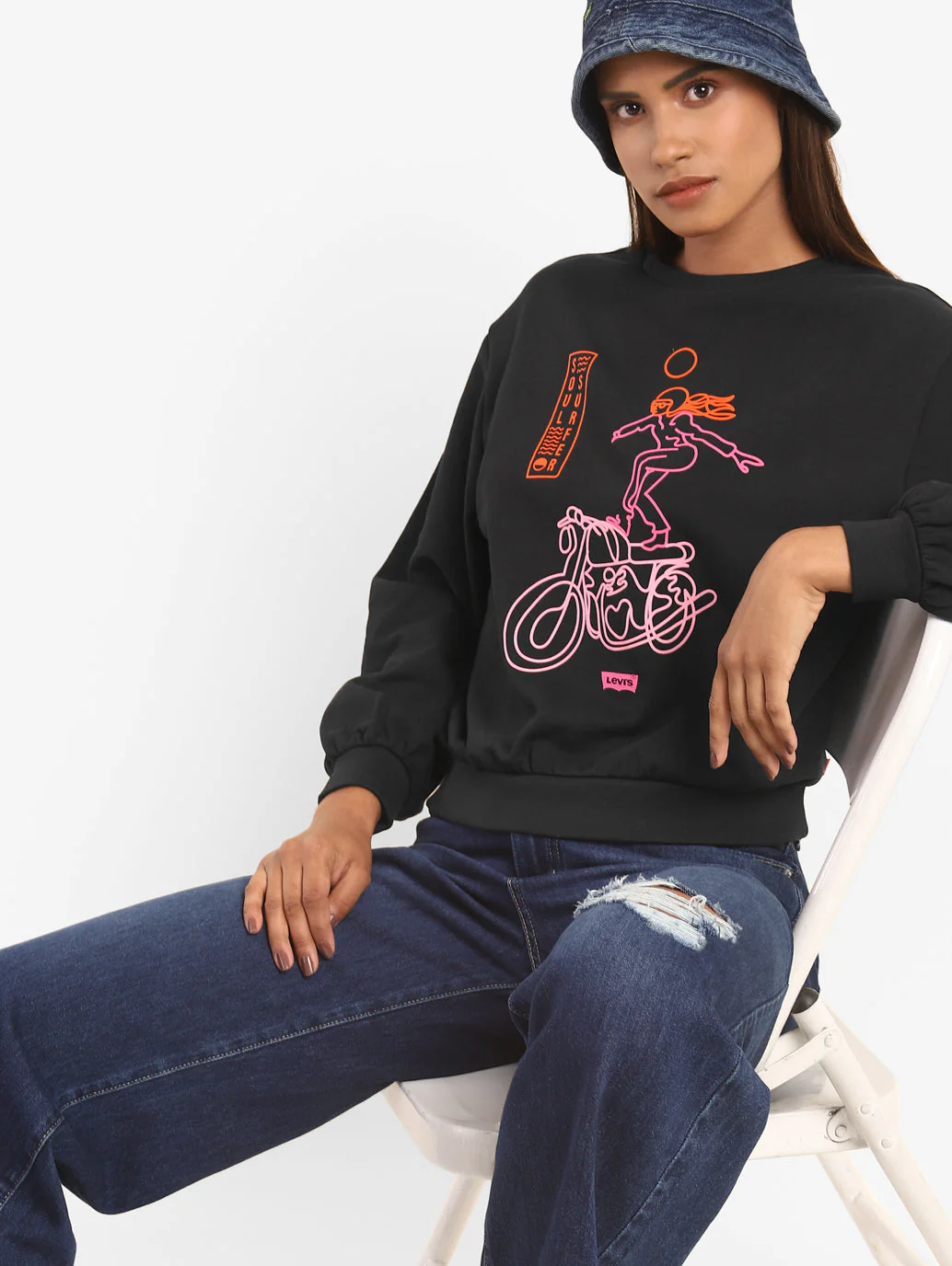 Graphic Sweatshirt From The Levi's Motorcycle Collection - Image 6