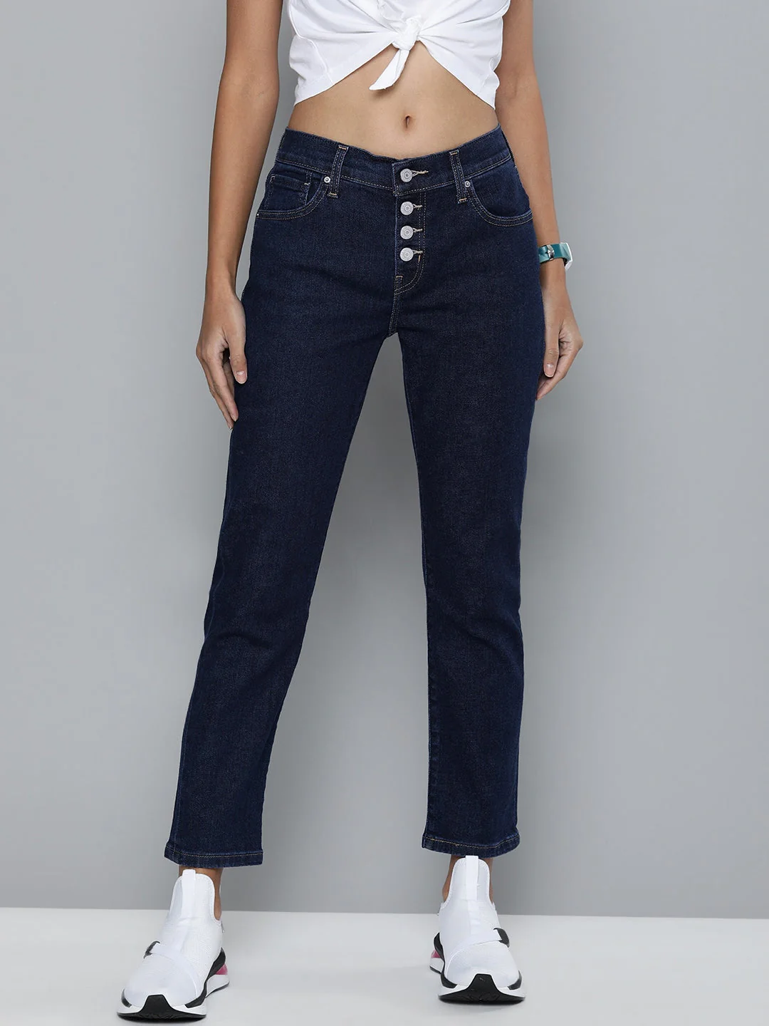 Women's Indigo Skinny Fit High Rise Jeans