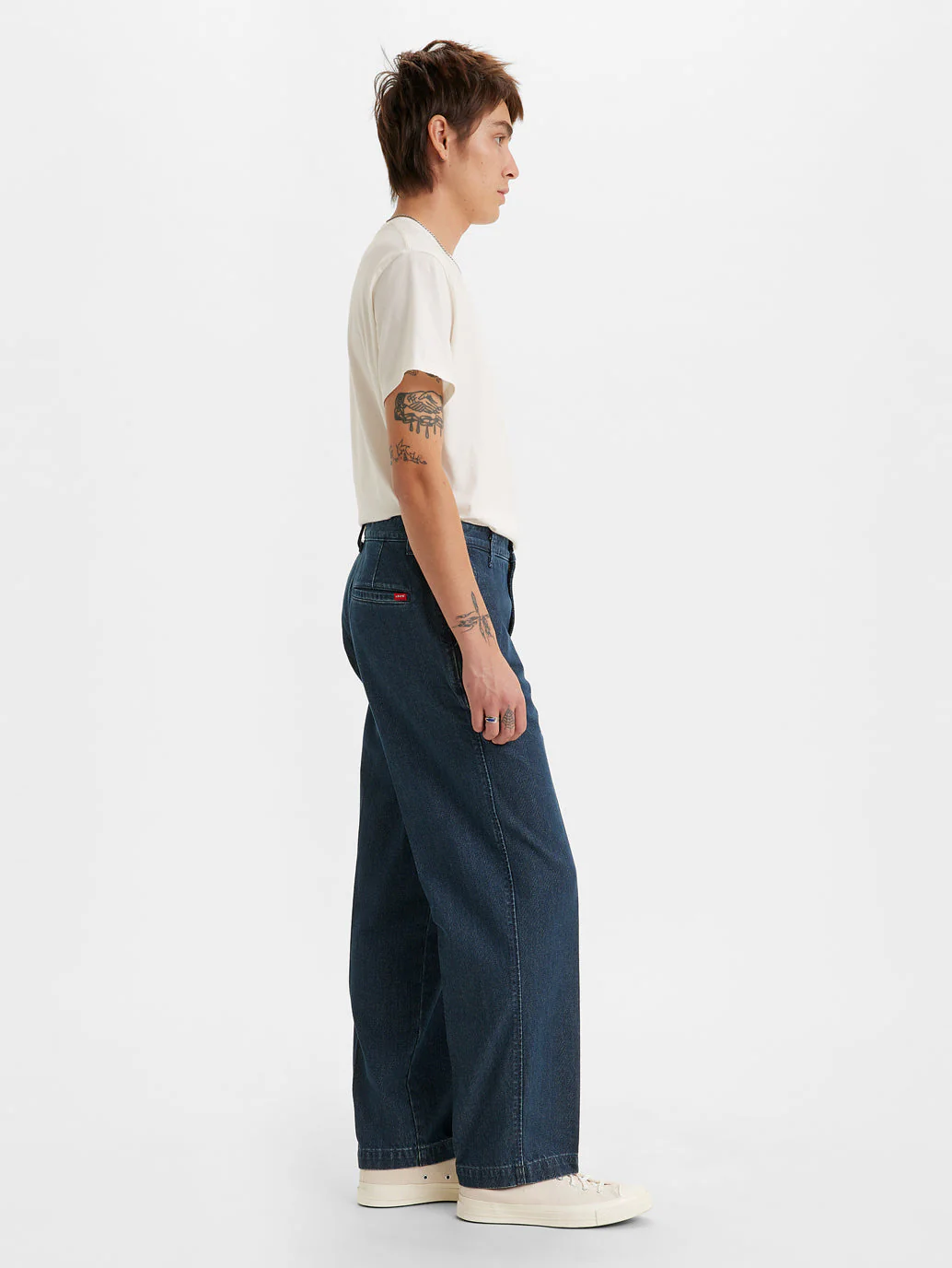 Men's Blue Straight Fit Mid Rise Jeans - Image 2