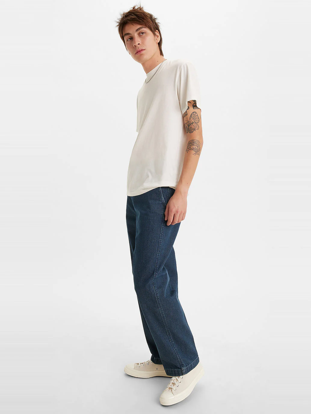 Men's Blue Straight Fit Mid Rise Jeans - Image 3
