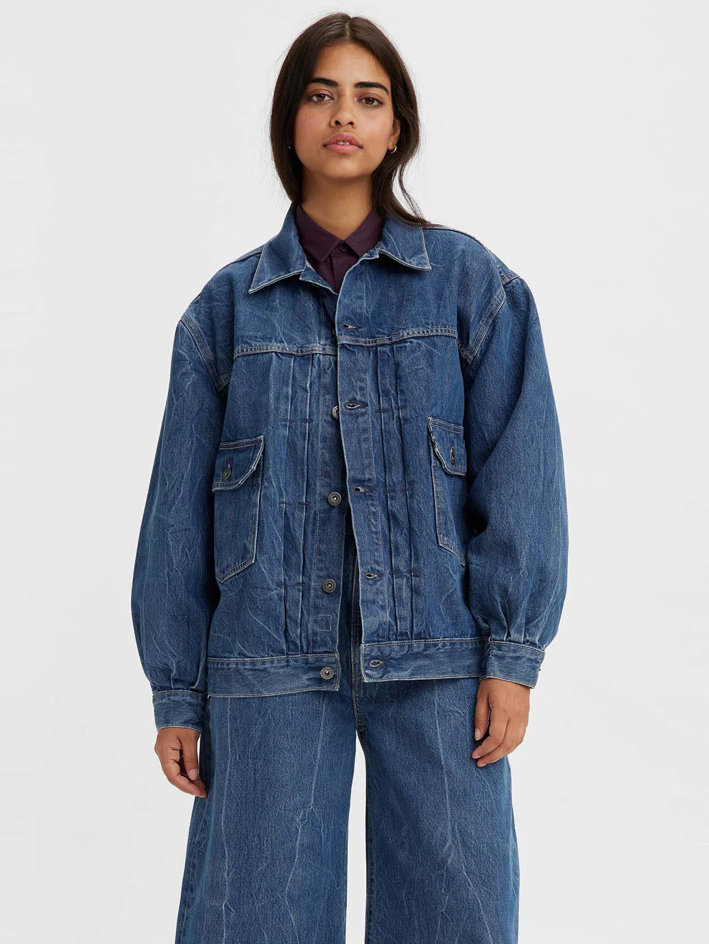 Women's Crafted Tucked Type II Trucker Jacket - Image 2