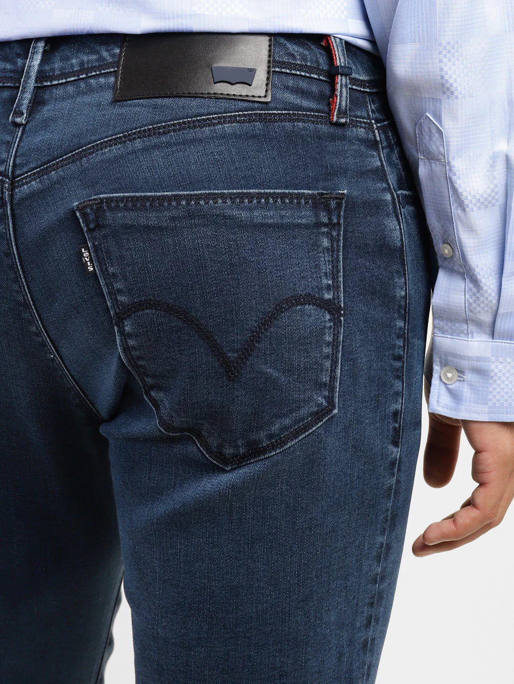 Men's Redloop 511 Blue Slim Fit Mid Rise Jeans - Image 6