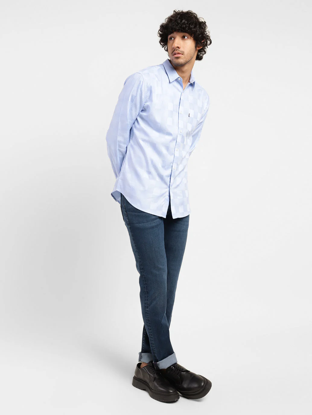 Men's Redloop 511 Blue Slim Fit Mid Rise Jeans - Image 7