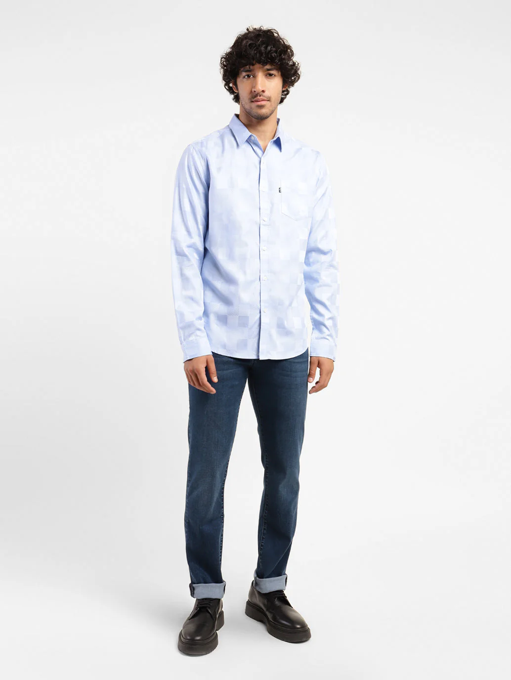 Men's Redloop 511 Blue Slim Fit Mid Rise Jeans - Image 8