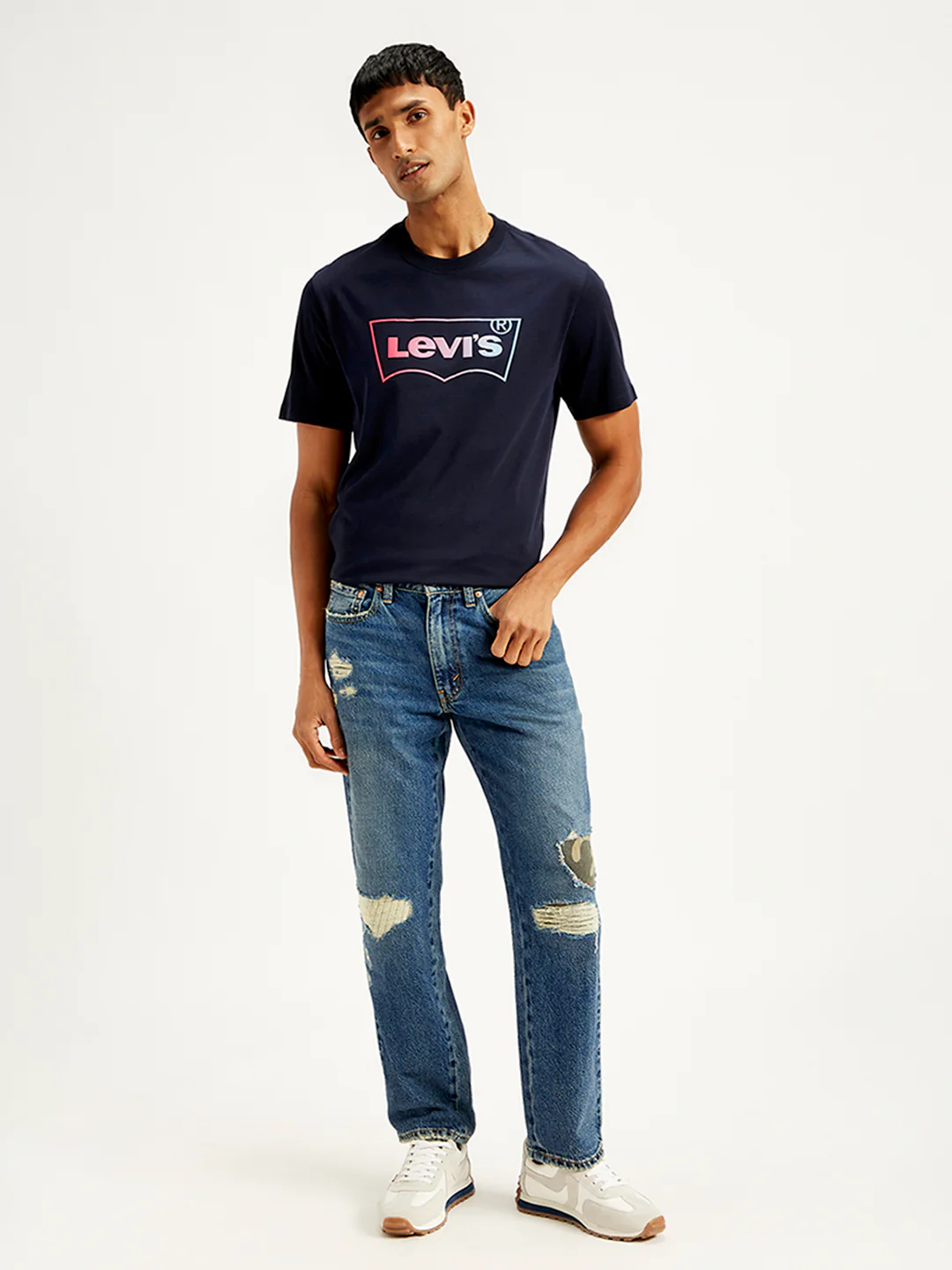 Men's 550'92 Blue Loose Fit Mid Rise Jeans