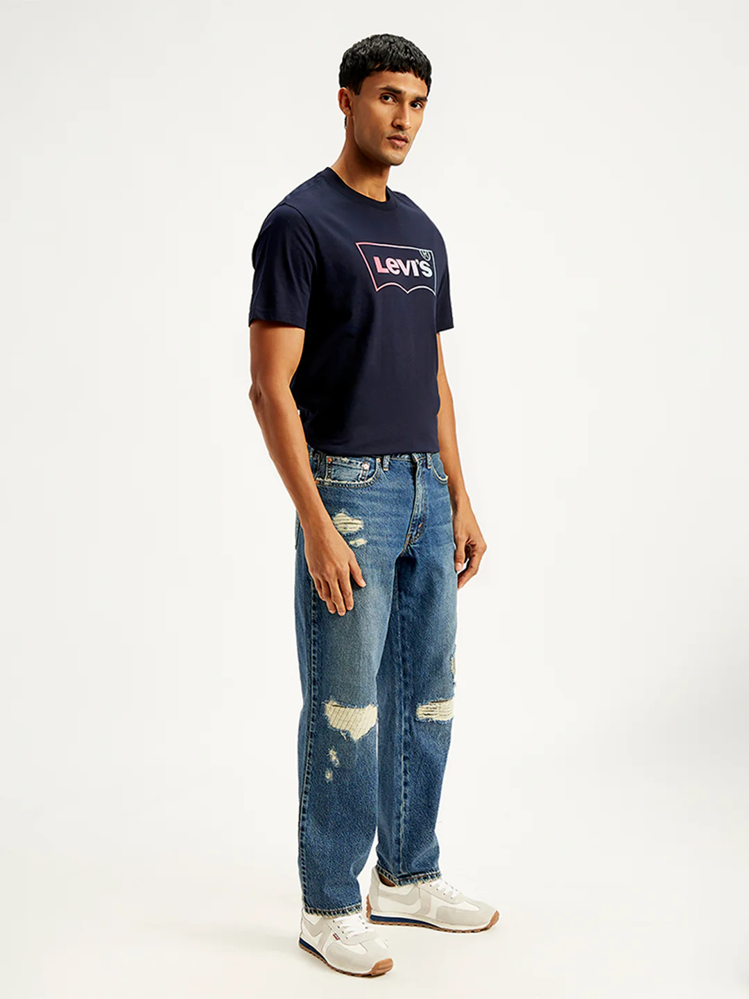 Men's 550'92 Blue Loose Fit Mid Rise Jeans - Image 3