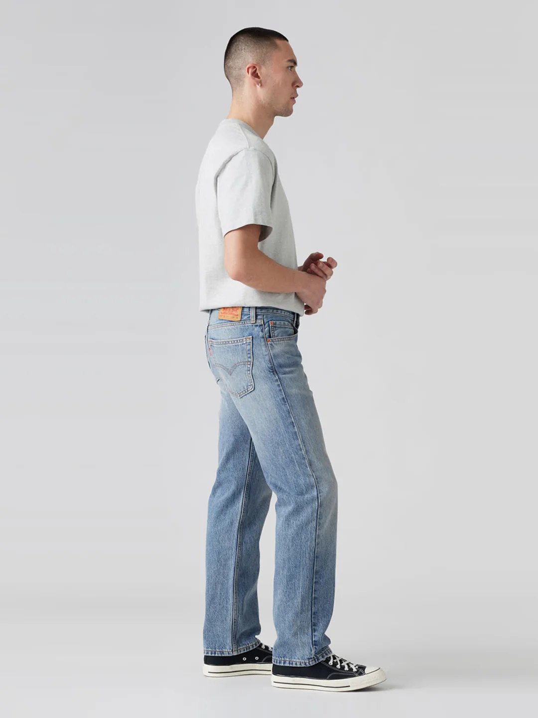 Men's 555'96 Blue Relaxed Straight Fit Mid Rise Jeans - Image 6
