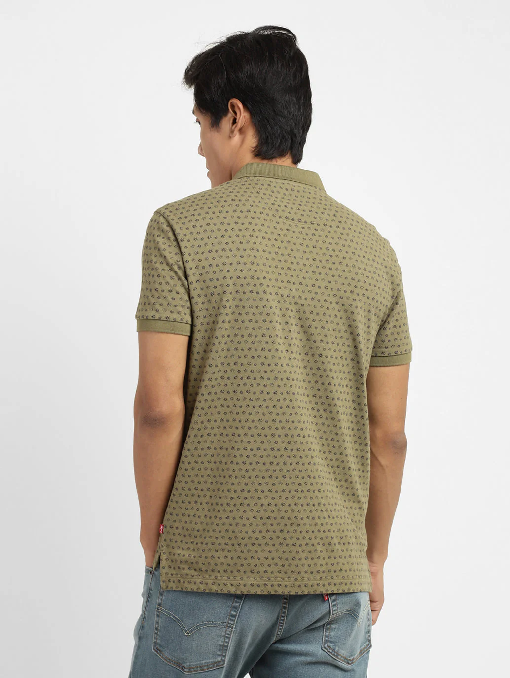 Men's Floral Polo T-shirt - Image 3