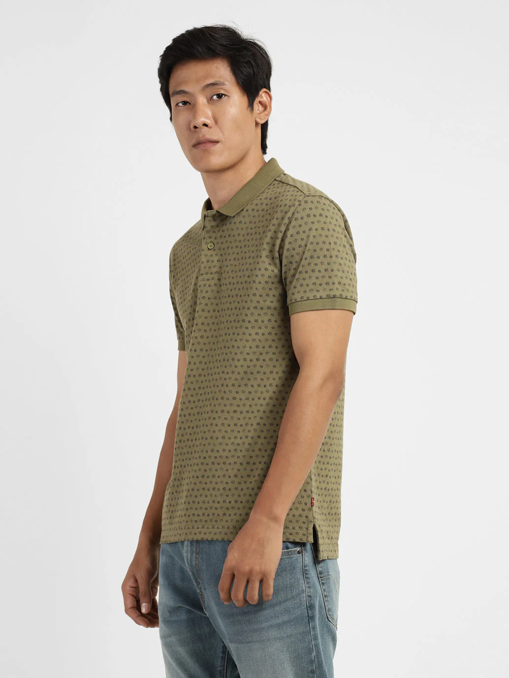 Men's Floral Polo T-shirt - Image 4