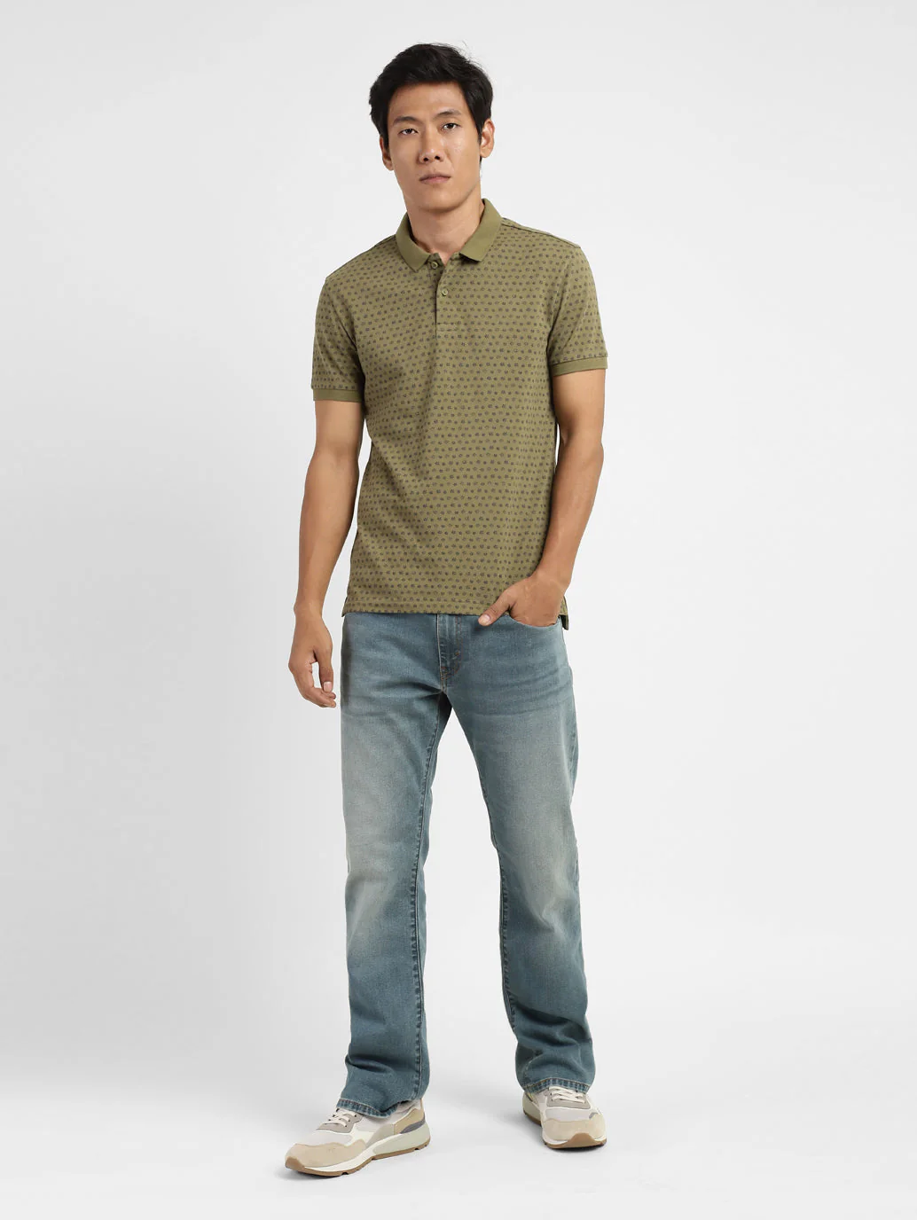 Men's Floral Polo T-shirt - Image 6