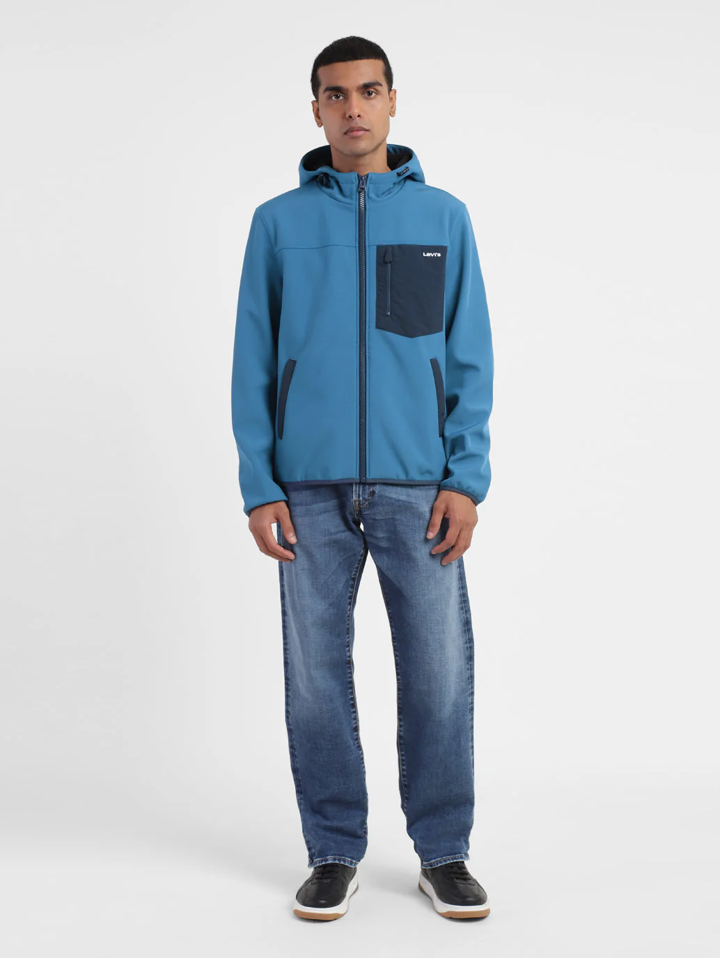 Men's Colorblock Hooded Tailored Jacket - Image 6