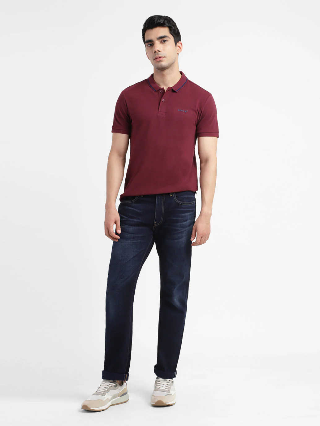 Men's Solid Polo T-shirt - Image 2