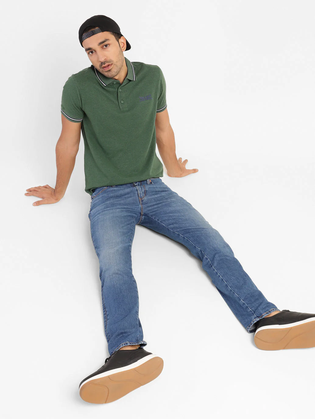 Men's Solid Polo T-shirt - Image 2