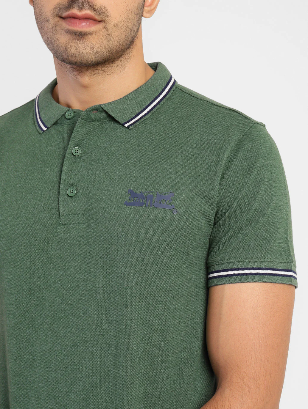 Men's Solid Polo T-shirt - Image 5