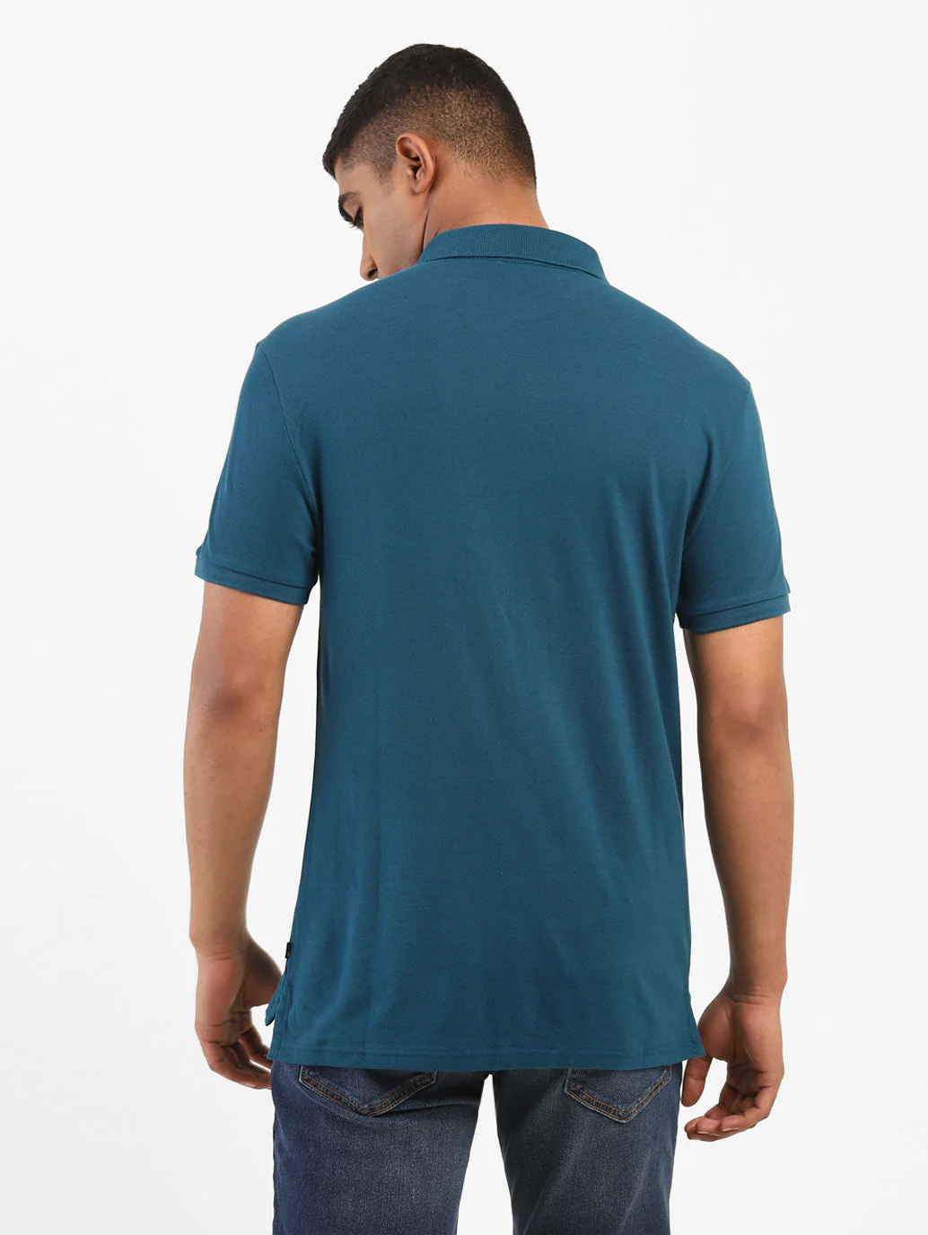 Men's Solid Polo T-shirt - Image 2