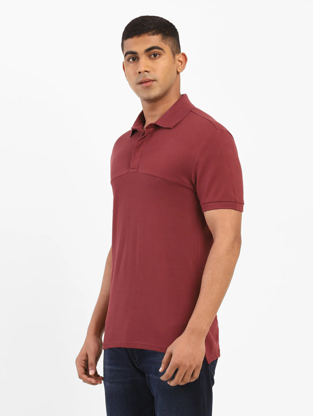 Men's Solid Polo T-shirt - Image 3