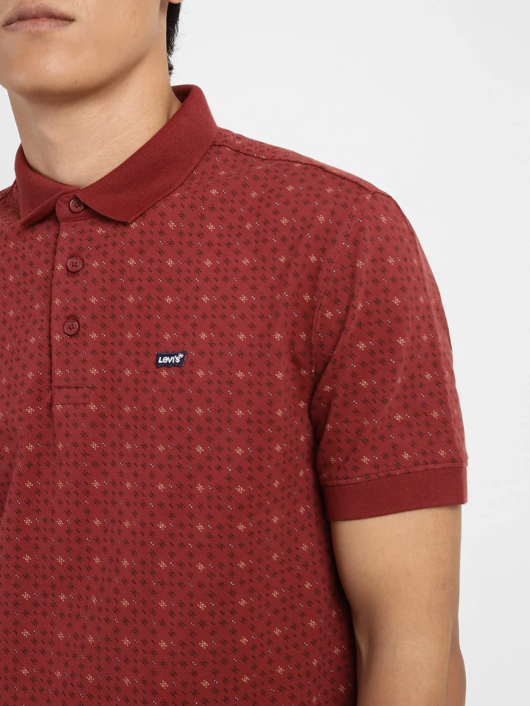 Men's Geometric Print Polo T-shirt - Image 5