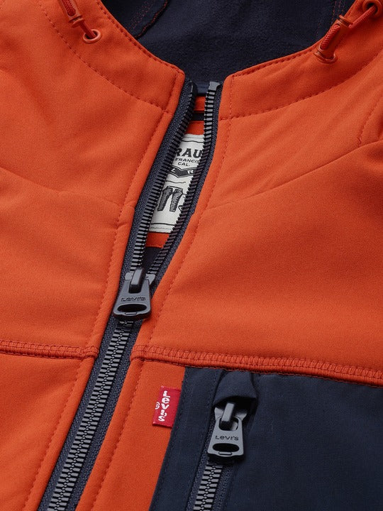 Men's Solid Hooded Jacket - Image 3