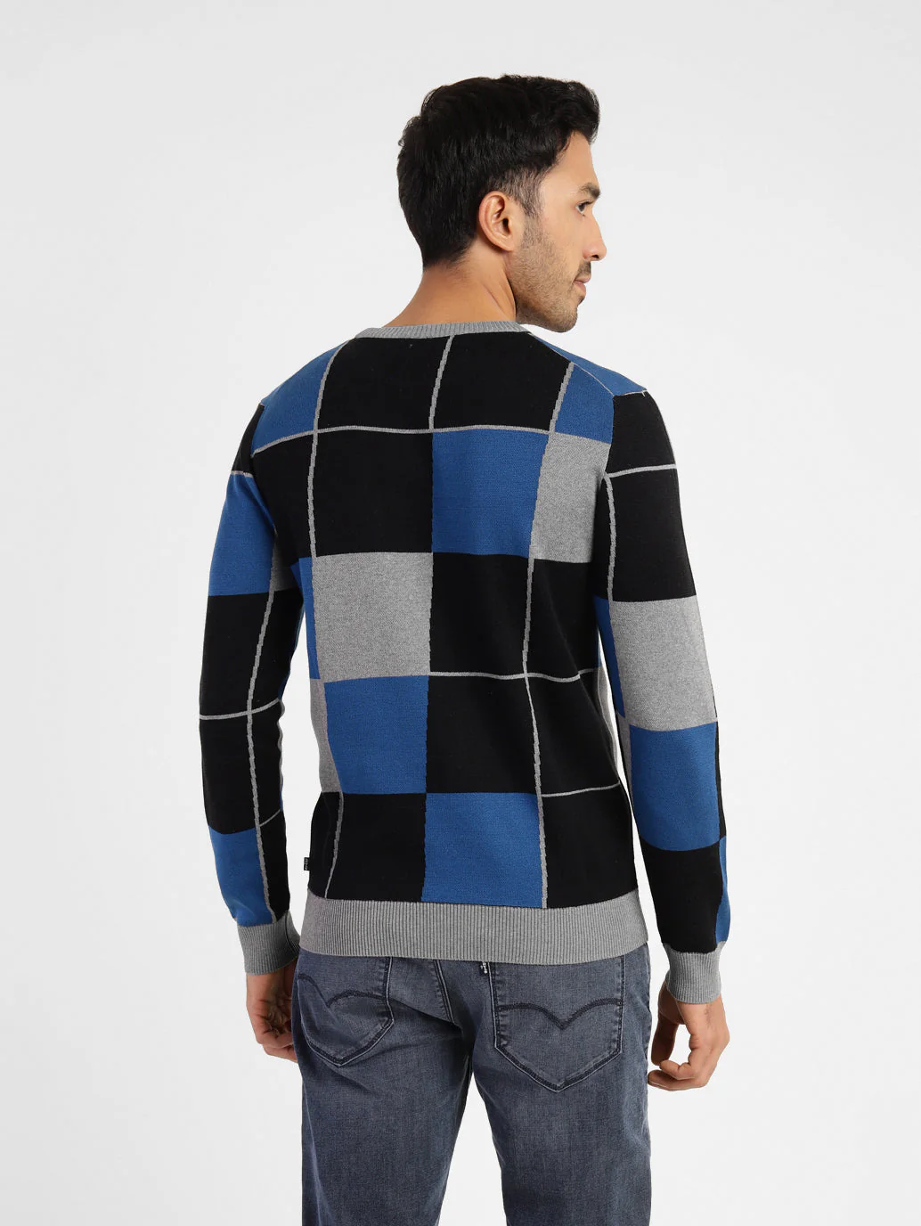 Men's Colorblock Crew Neck Sweater - Image 3