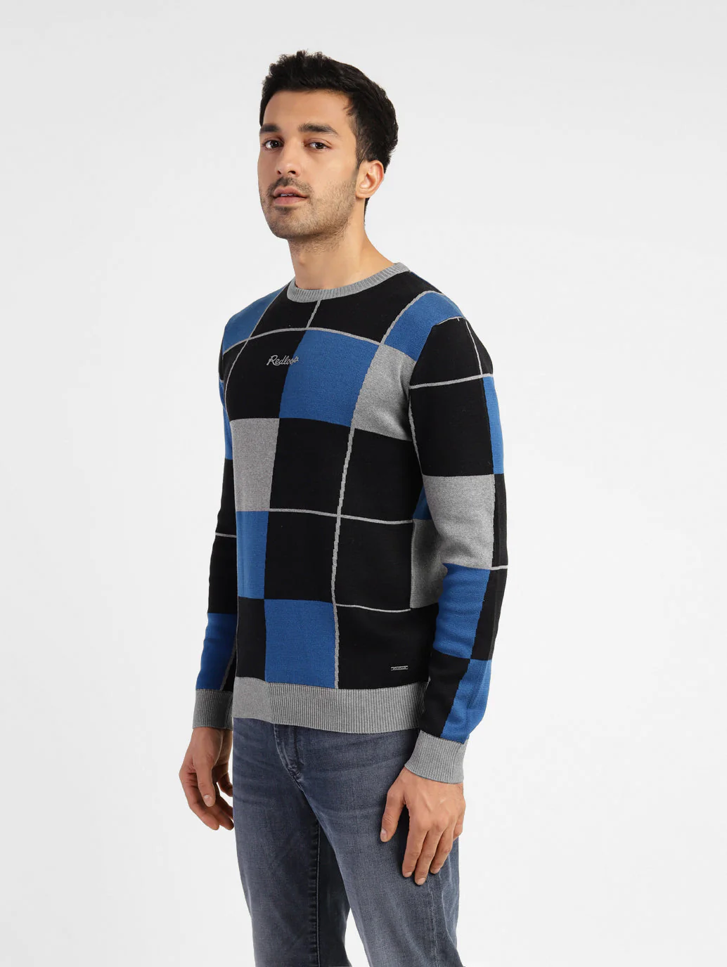 Men's Colorblock Crew Neck Sweater - Image 4