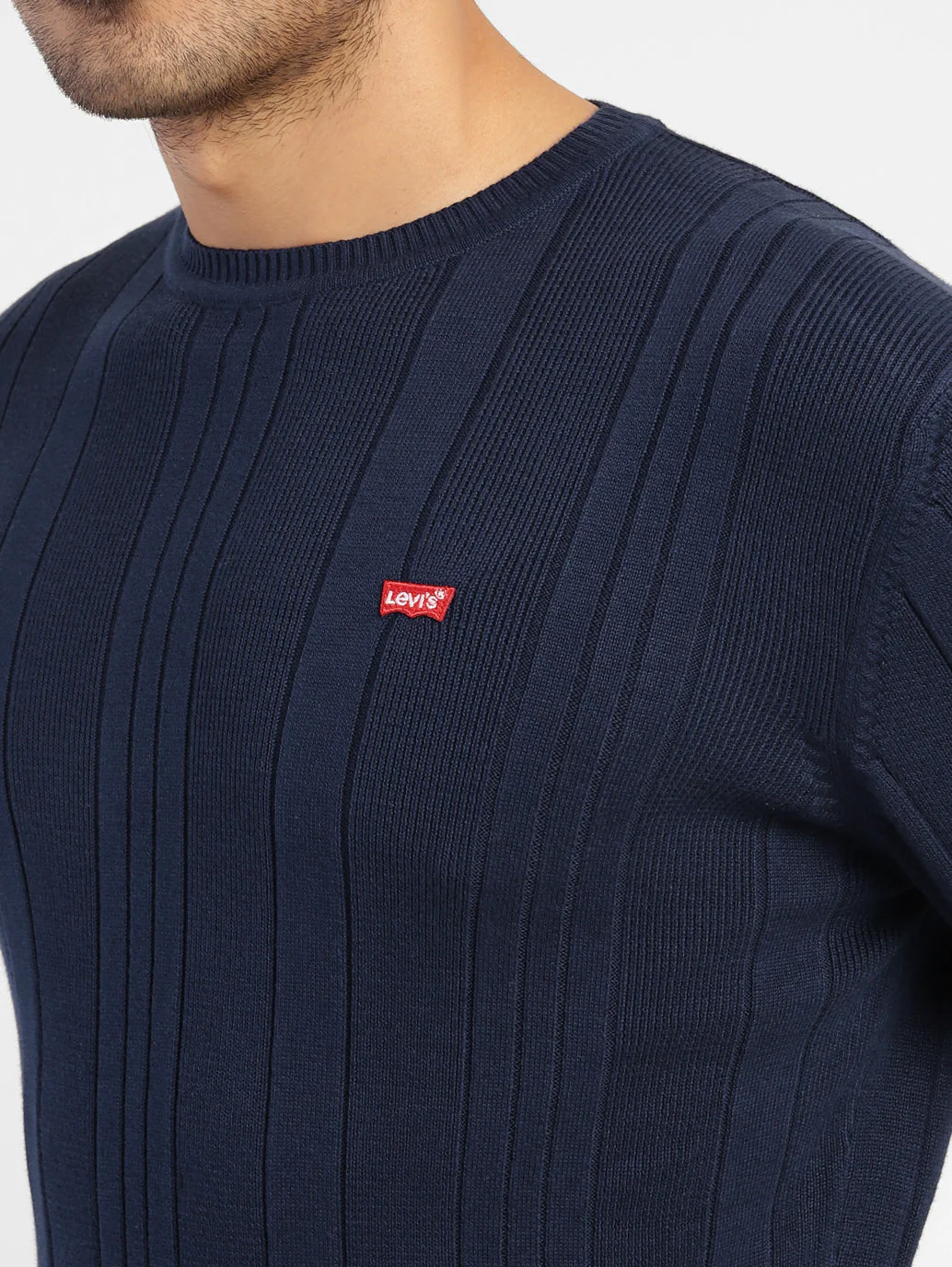 Men's Self Design Round Neck Sweater - Image 5