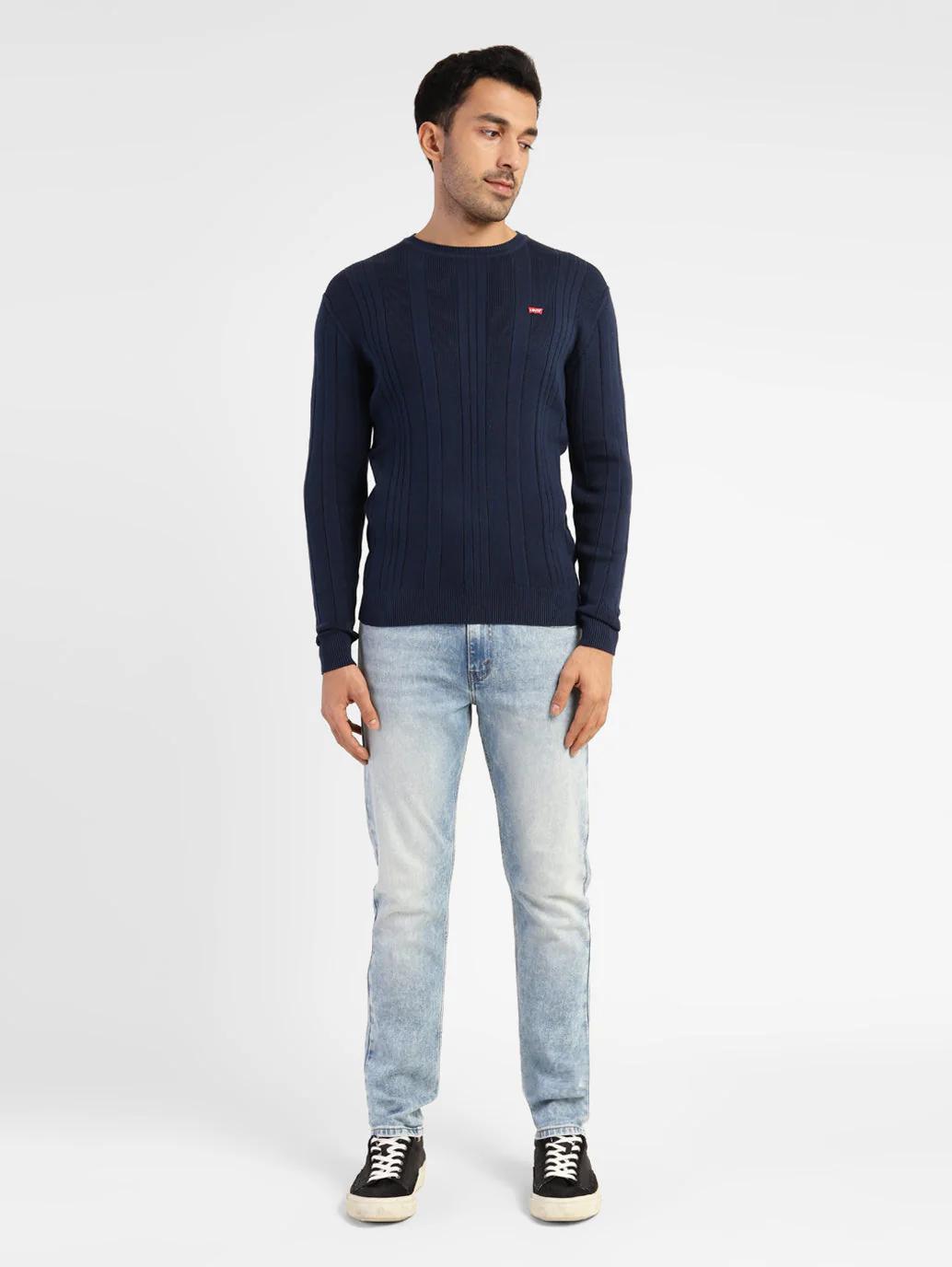 Men's Self Design Round Neck Sweater - Image 6