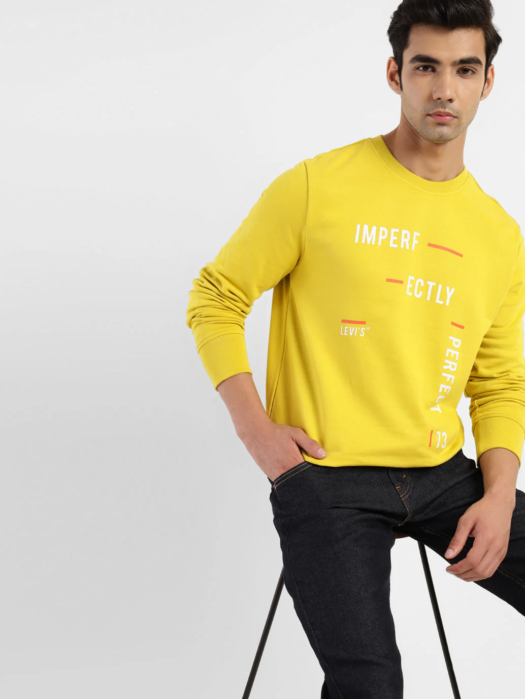 Men's Printed Crew Neck Sweatshirt - Image 2