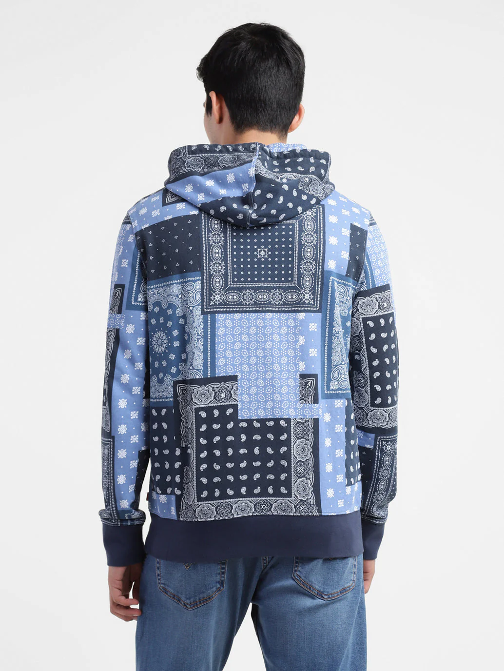 Men's Ethnic Motifs Hooded Sweatshirt - Image 3