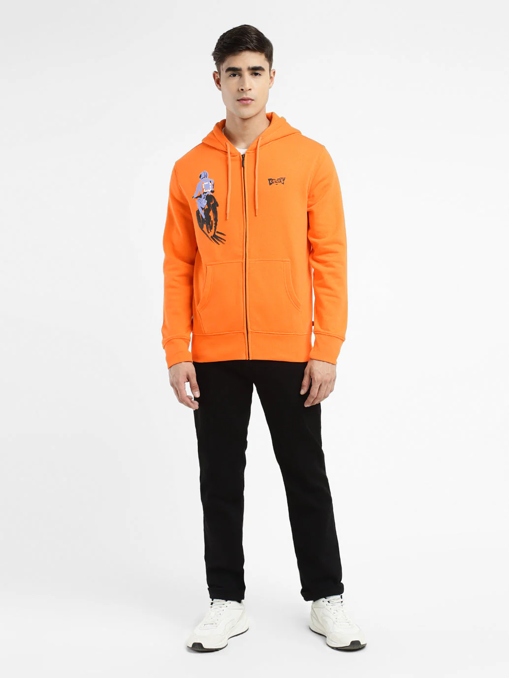Men's Graphic Print Hooded Sweatshirt - Image 5