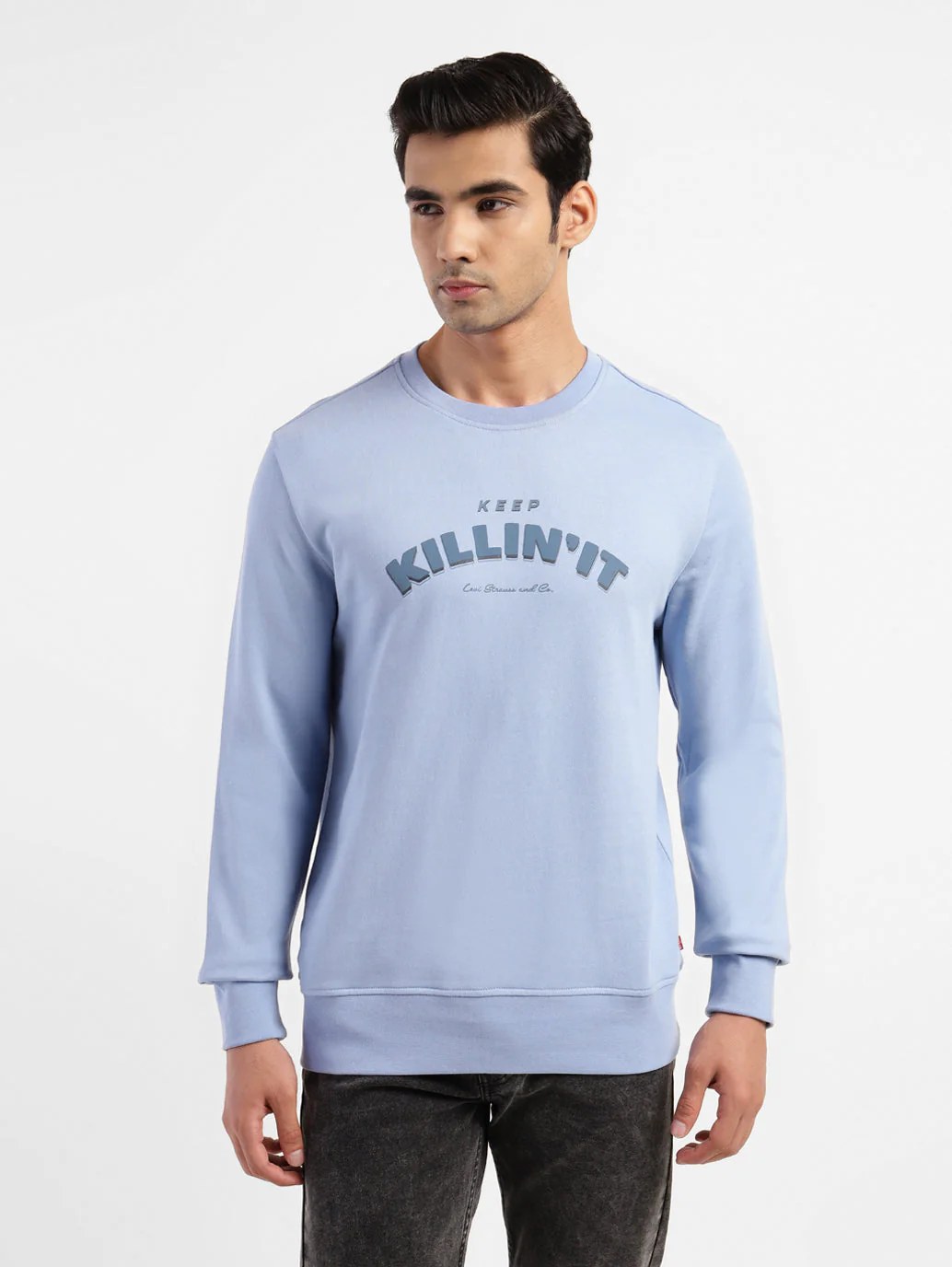 Men's Printed Crew Neck Sweatshirt - Image 4