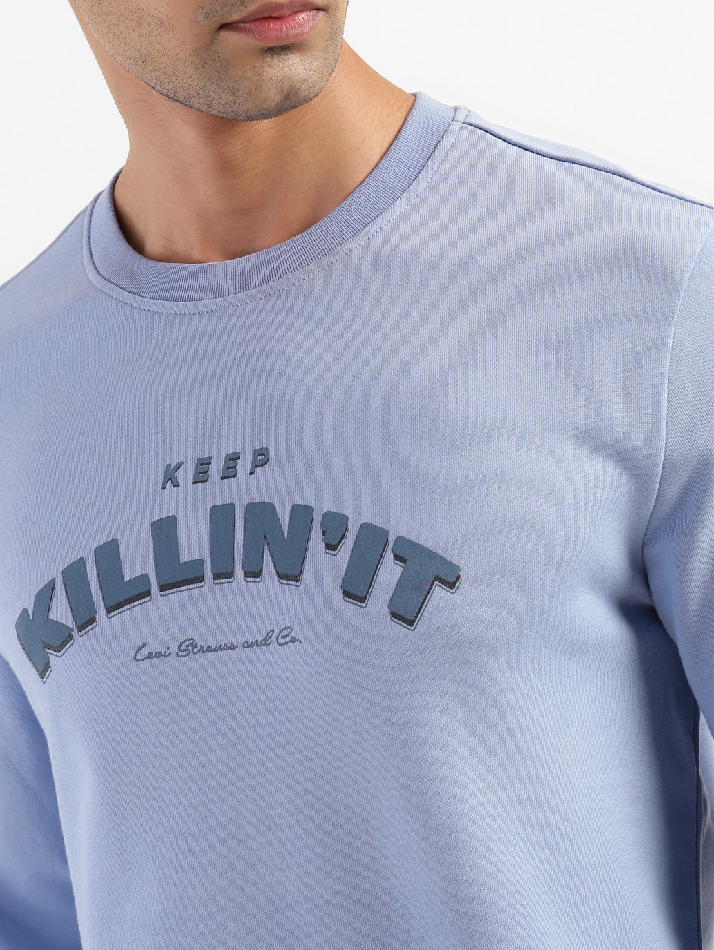 Men's Printed Crew Neck Sweatshirt - Image 7