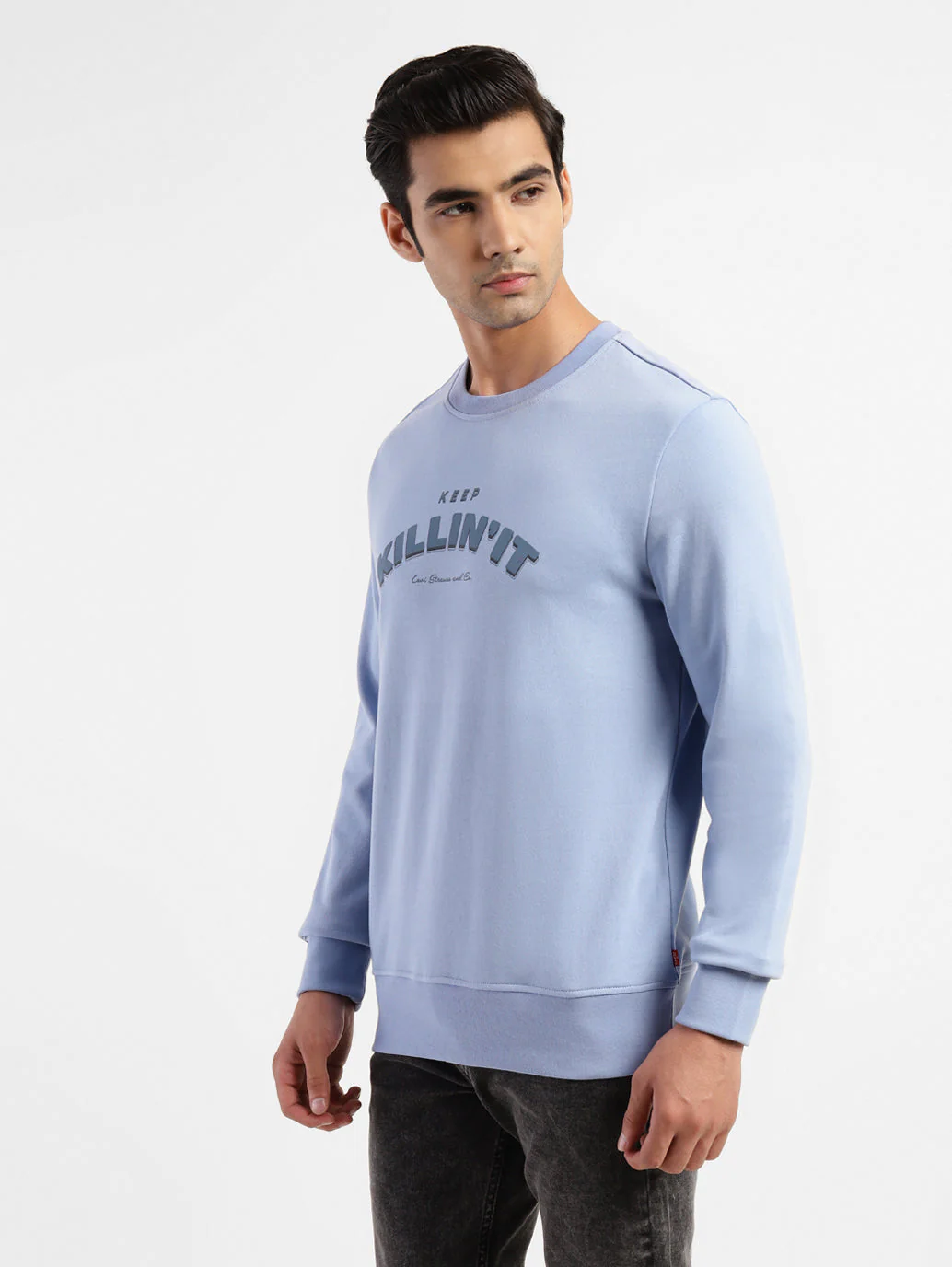 Men's Printed Crew Neck Sweatshirt - Image 8