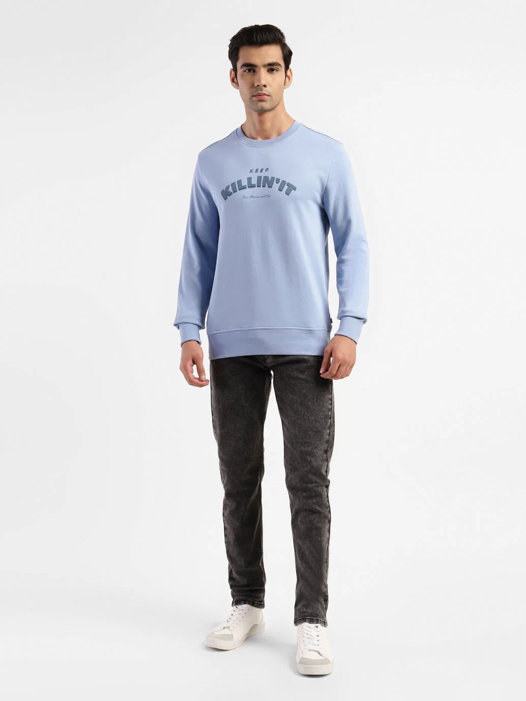 Men's Printed Crew Neck Sweatshirt - Image 9