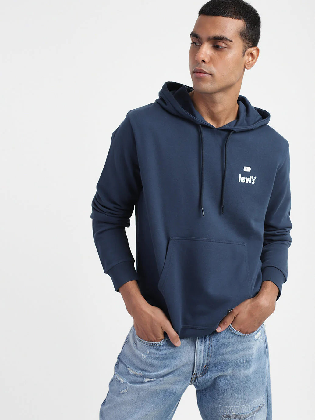 Men's Solid Hooded Sweatshirt - Image 2