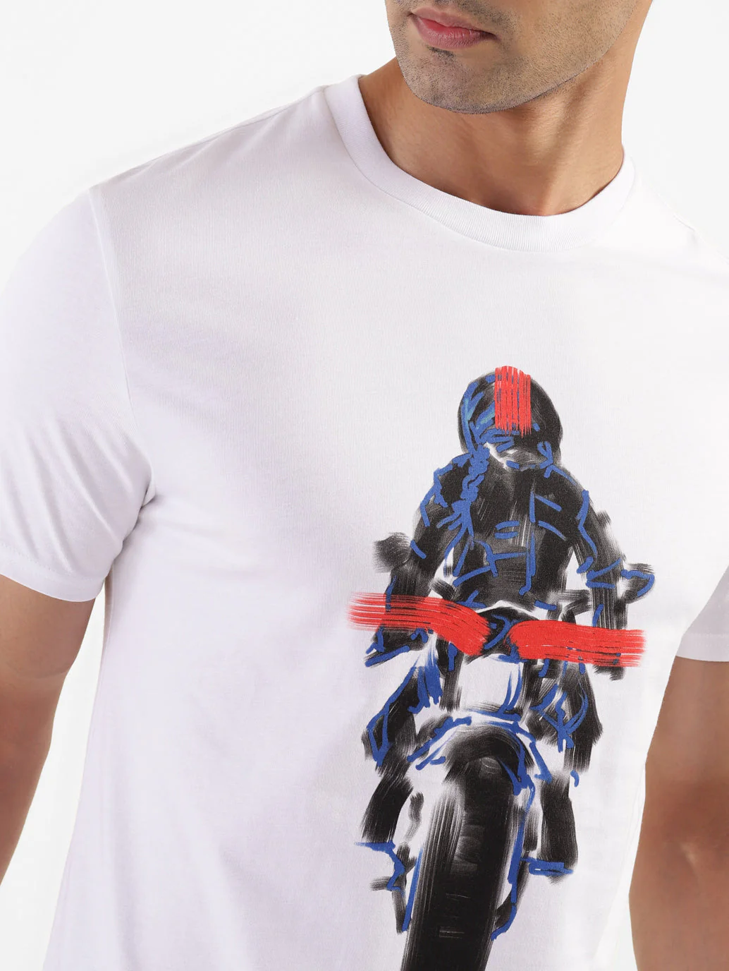Men's Graphic Print Slim Fit T-shirt - Image 7