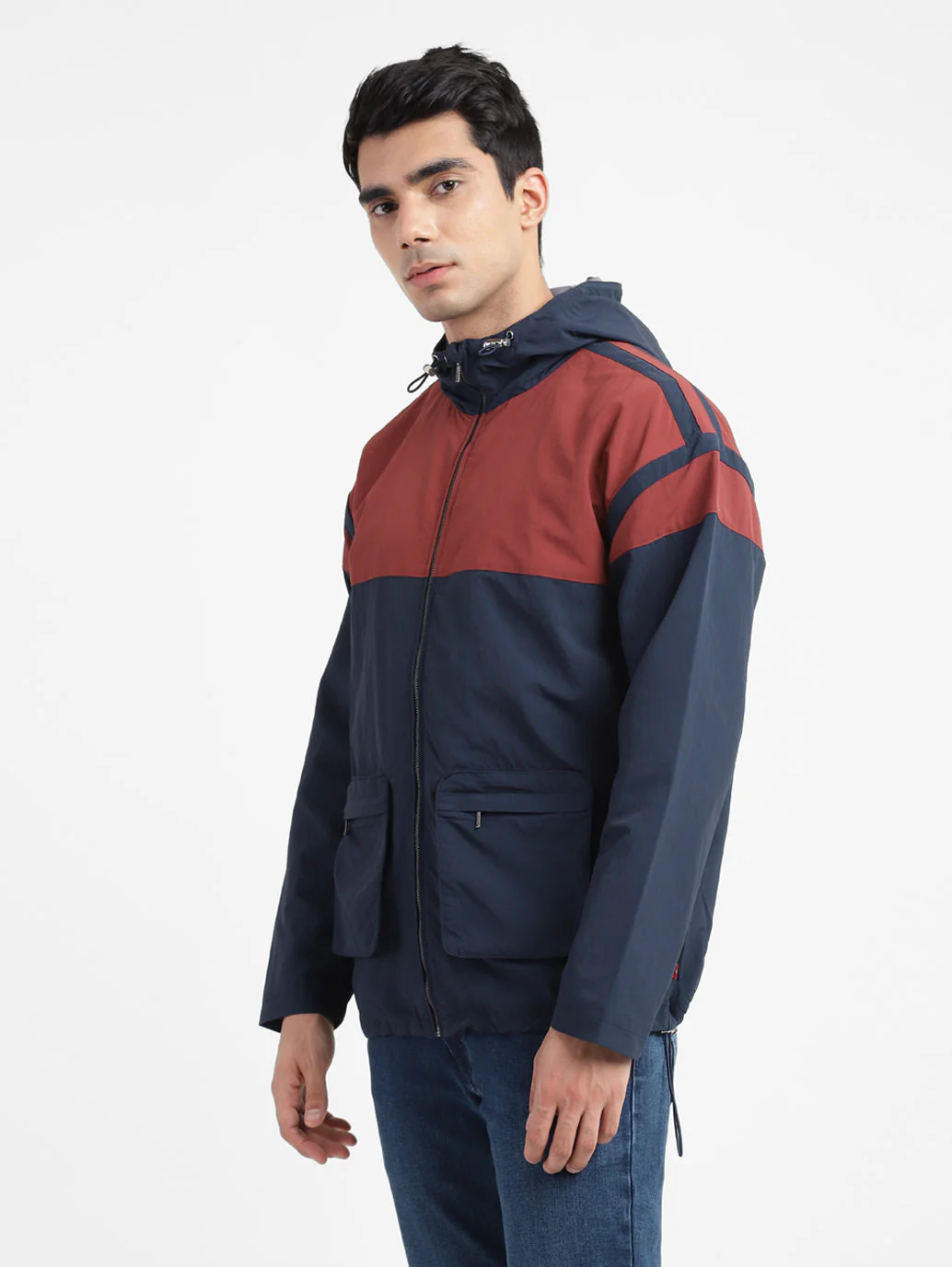 Men's Colorblock Hooded Sport Jackets - Image 4