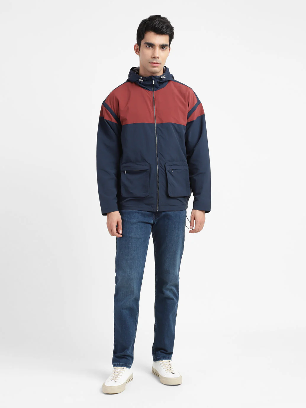 Men's Colorblock Hooded Sport Jackets - Image 6