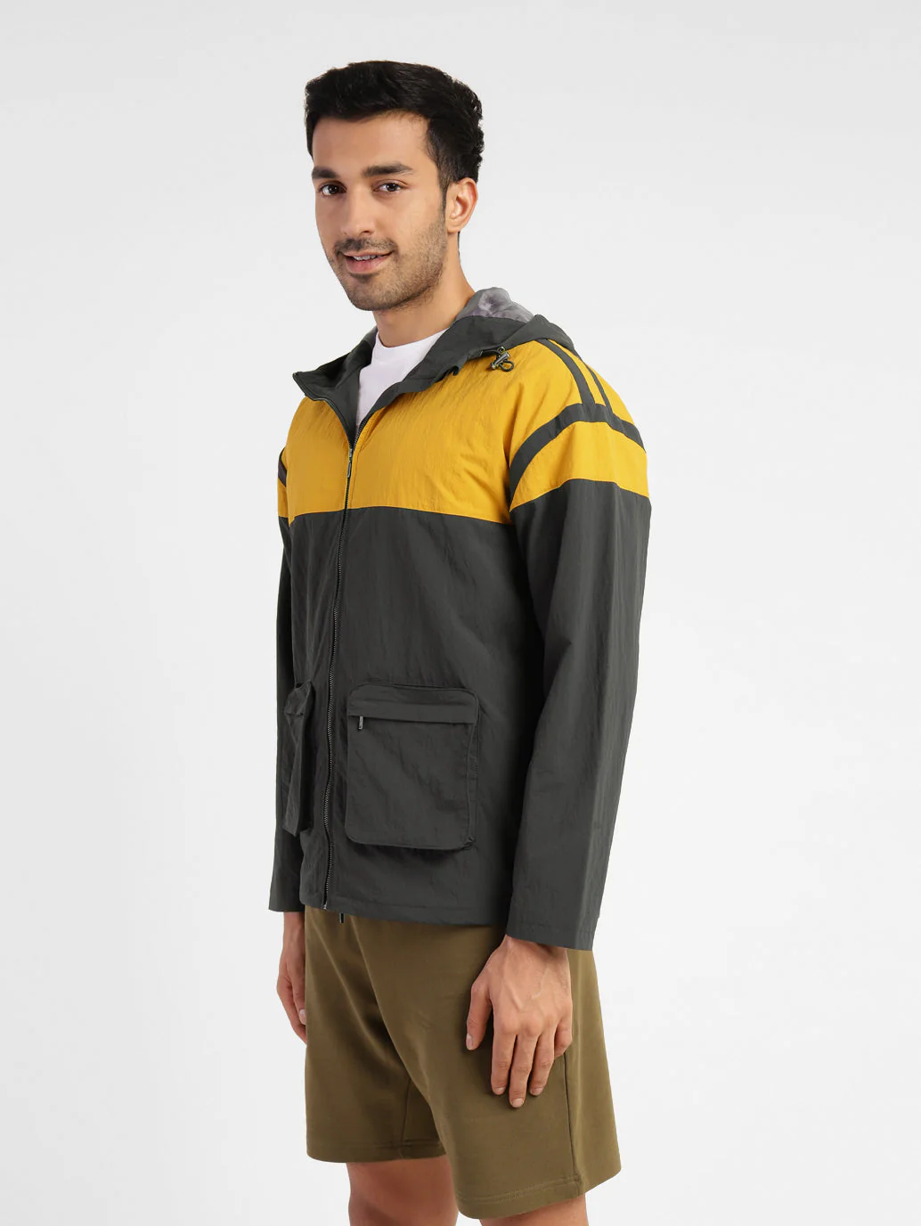 Men's Colorblock Hooded Sport Jacket - Image 4