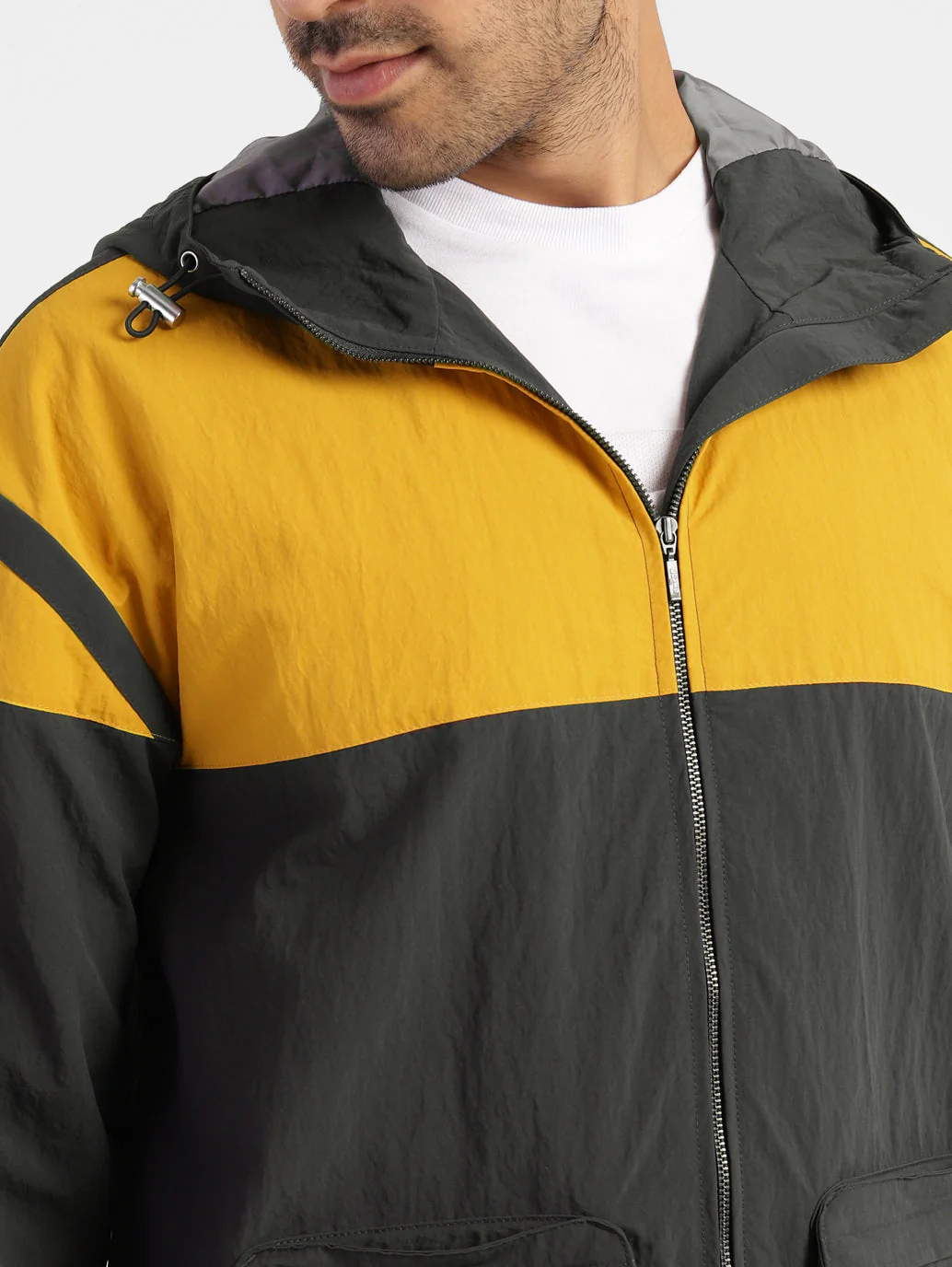 Men's Colorblock Hooded Sport Jacket - Image 5