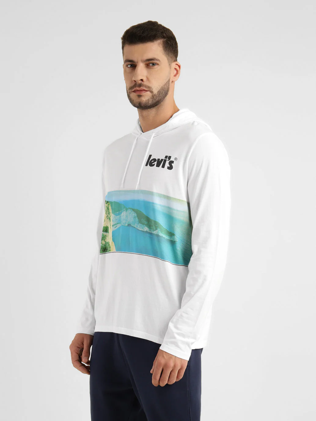 Men's Graphic Print Hooded Sweatshirt - Image 4