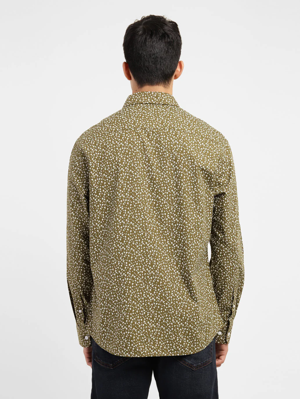 Men's Printed Spread Collar Shirt - Image 3