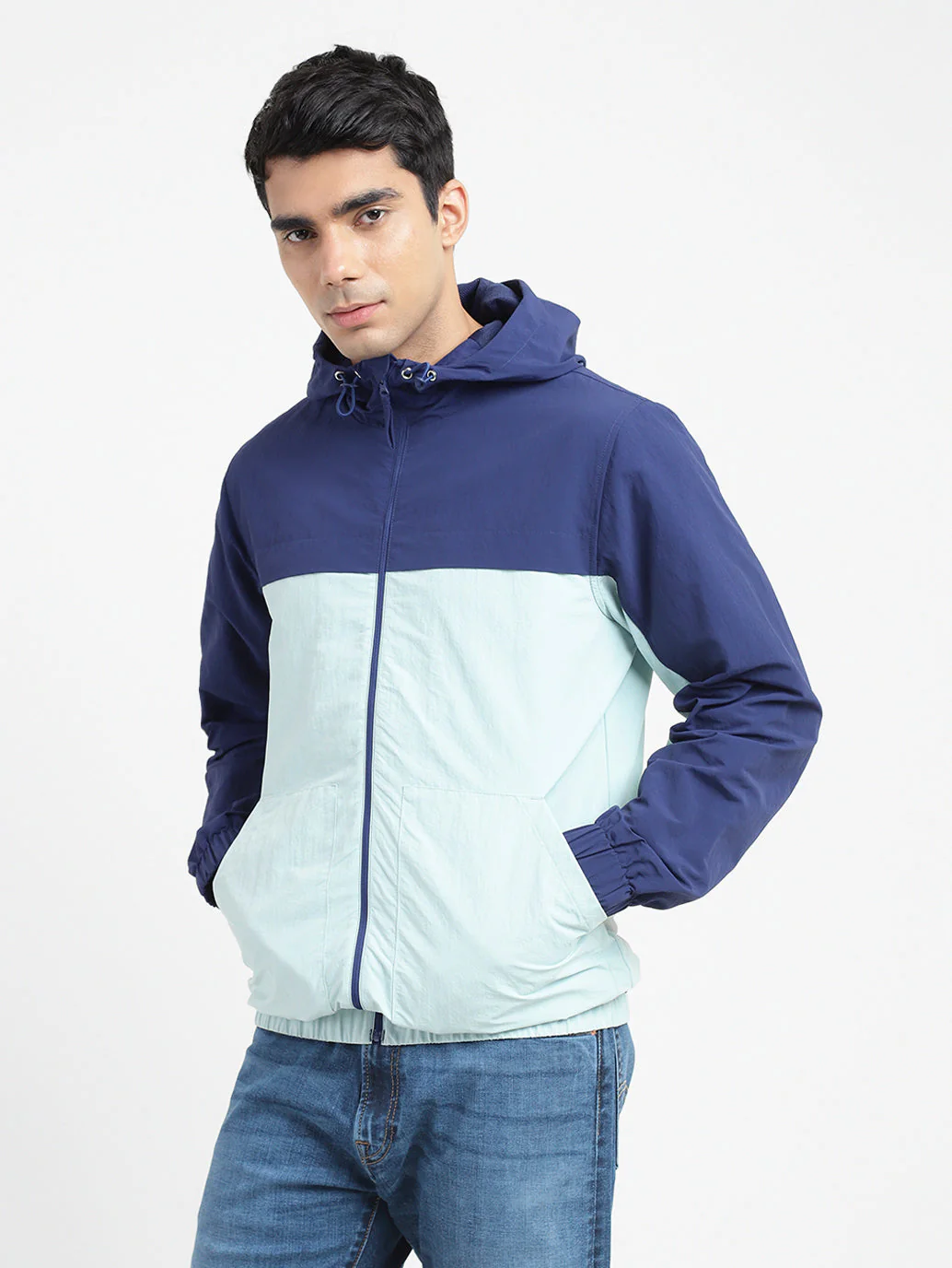 Men's Colorblock Hooded Jacket - Image 8