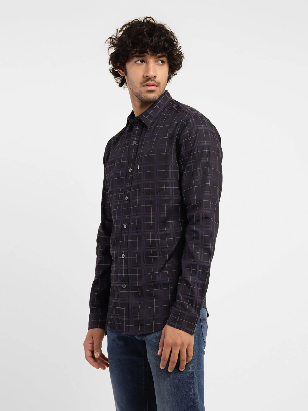 Men's Checkered Slim Fit Shirt - Image 3