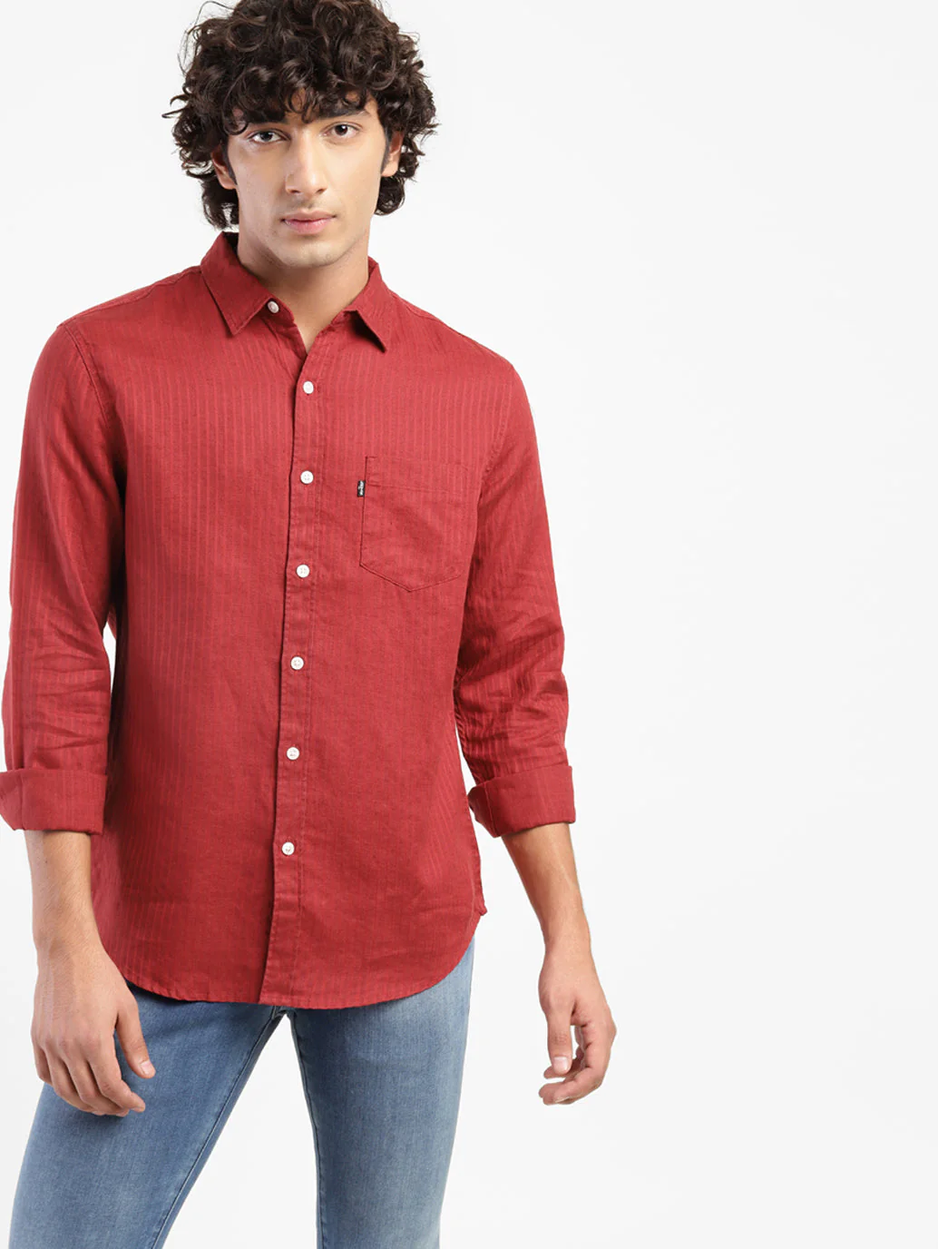 Men's Self Designed Slim Fit Shirt