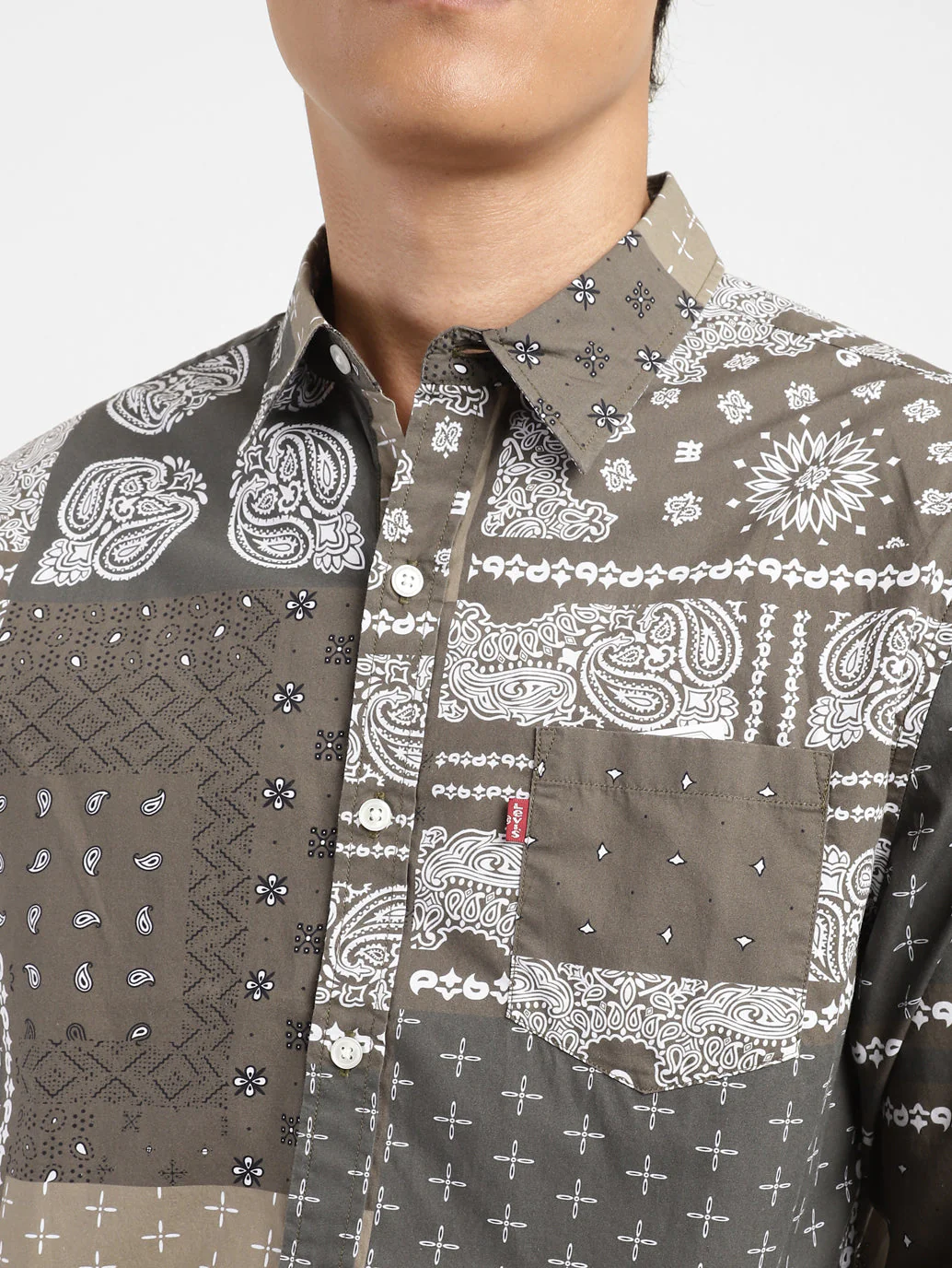 Men's Ethnic Motifs Slim Fit Shirt - Image 5