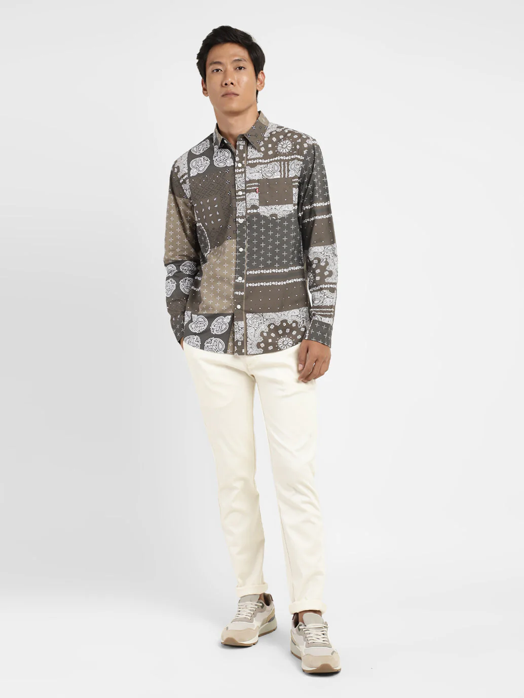 Men's Ethnic Motifs Slim Fit Shirt - Image 6