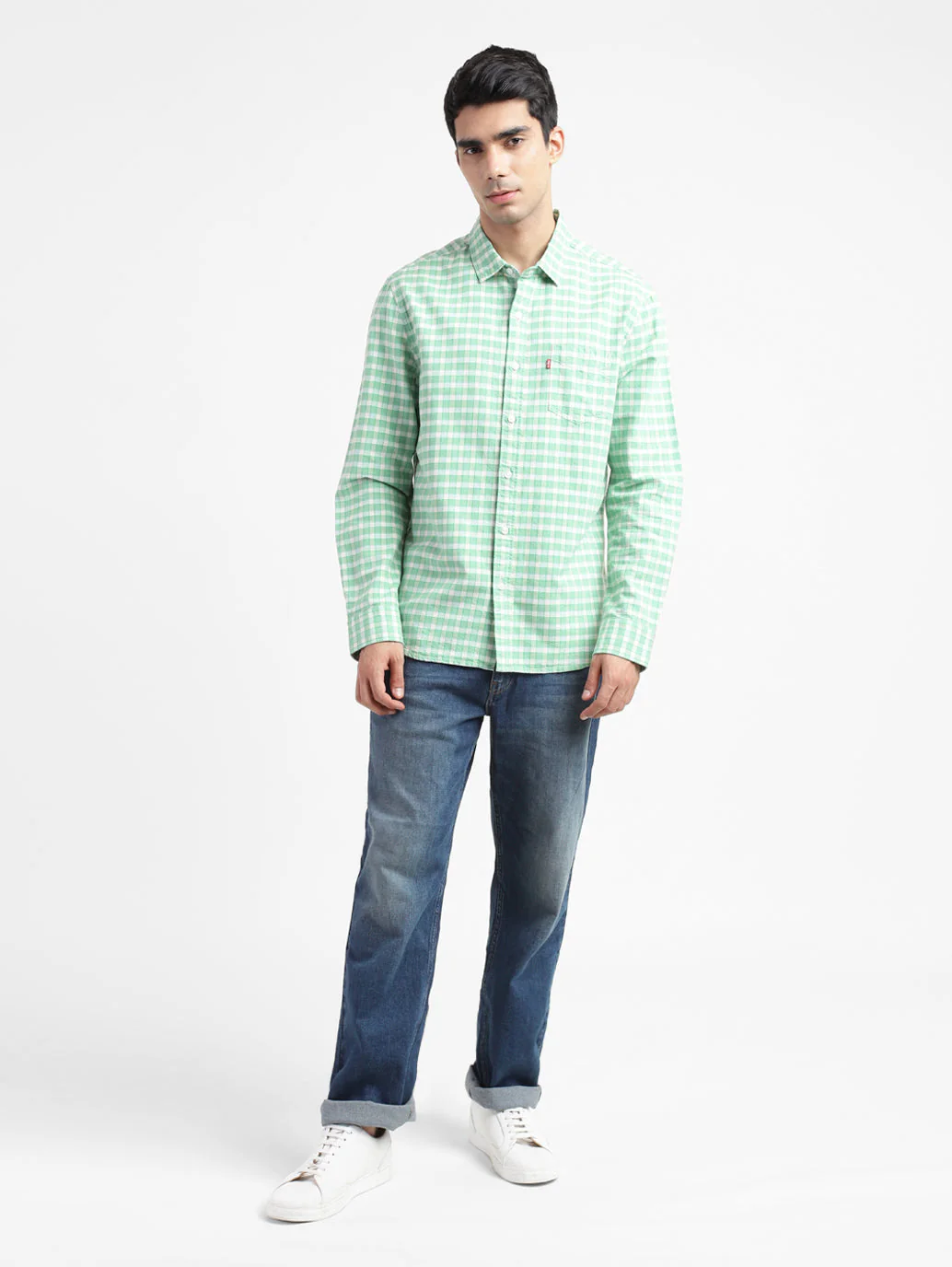 Men's Checkered Slim Fit Shirt - Image 5