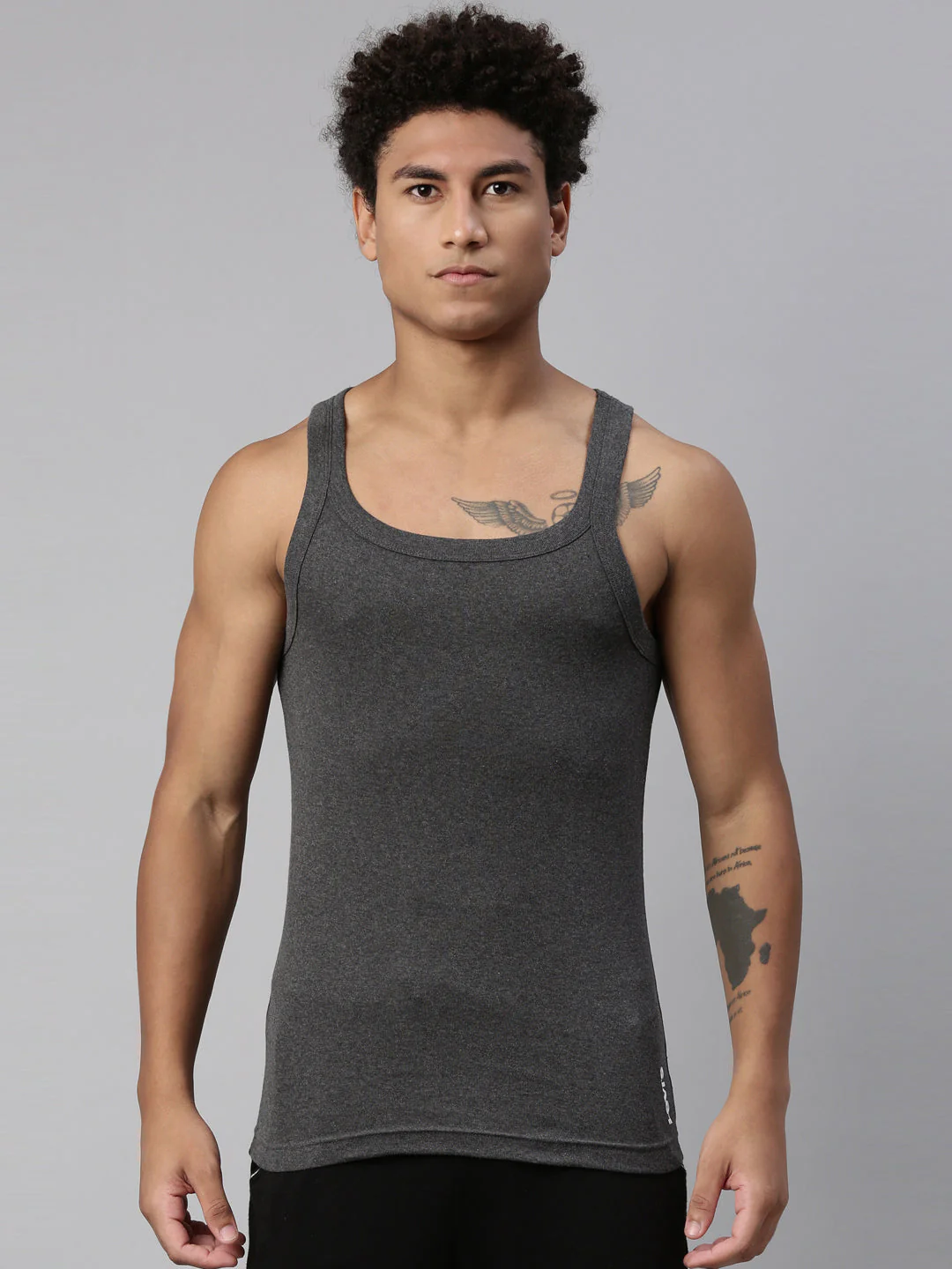 Men's Solid Vest - Image 2